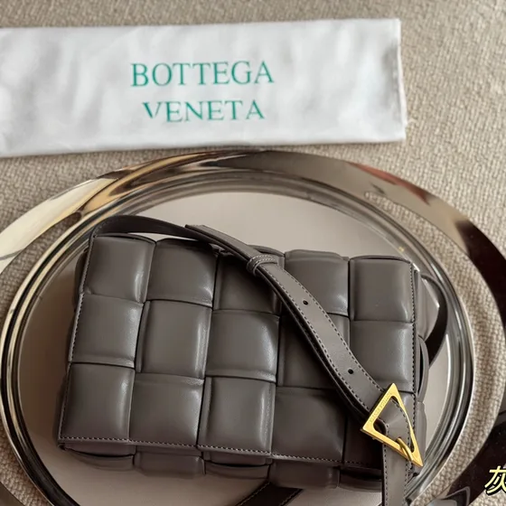 Bottega Veneta Cassette Gray Crossbody