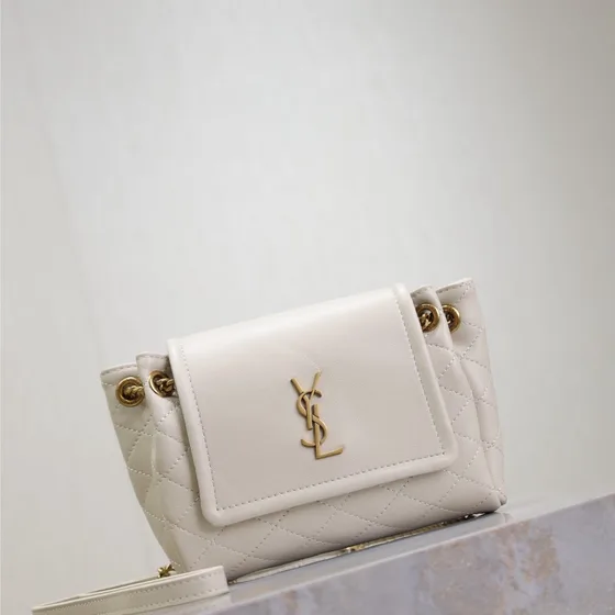 YSL Nolita Mini White Crossbody