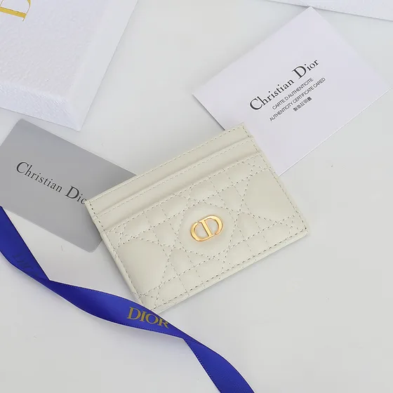 Dior Dior Caro Card Holder أبيض Card Holder
