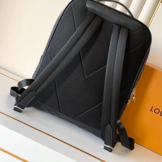 Louis Vuitton Mochila Negro Damier 40x31x15cm everyday