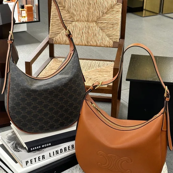 Celine Heloise Bag Brown Hobo