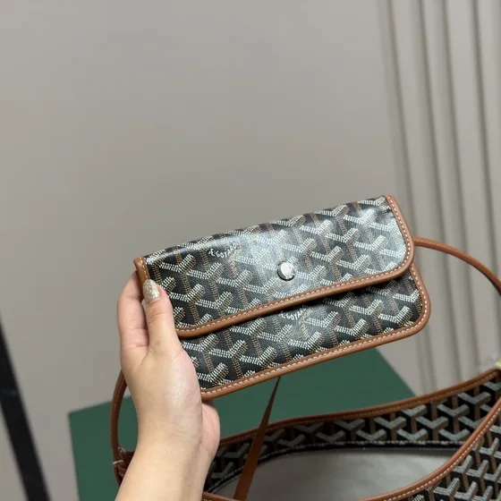 Goyard Boheme Hobo สีดำ/สีน้ำตาล Hobo