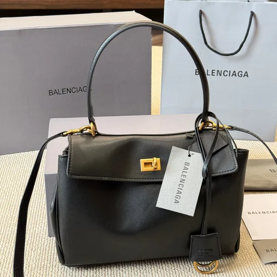 Balenciaga Rodeo Small Handbag Black Top Handle
