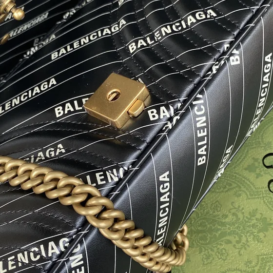 Balenciaga Gg Marmont Hacker Project Small Shoulder Bag Black Shoulder Bag