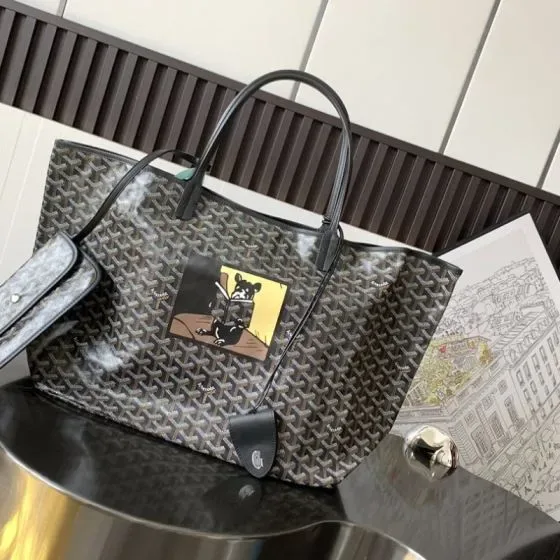 Goyard Saint Louis Tote Black Tote Bag