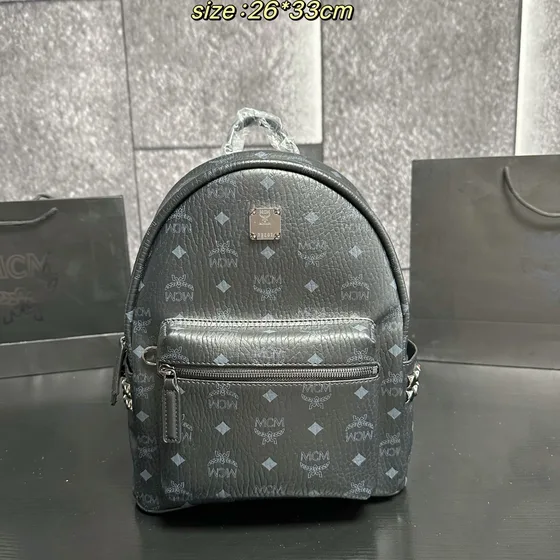 MCM Stark Backpack Beige 26 33cm Backpack