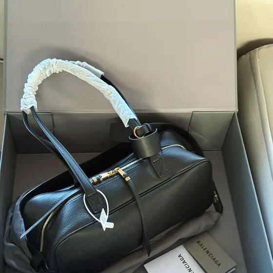 Balenciaga Carrie Bowling Bag Nero Borsa a spalla