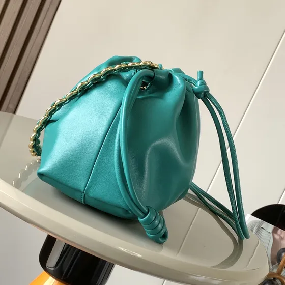 Loewe Flamenco Purse Emerald Green Shoulder Bag