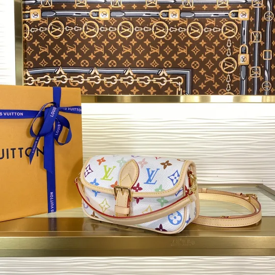 Louis Vuitton Nano Diane Wit Meerkleurig Crossbody