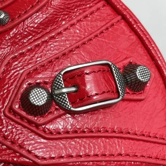 Balenciaga Le Cagole Red Shoulder Bag