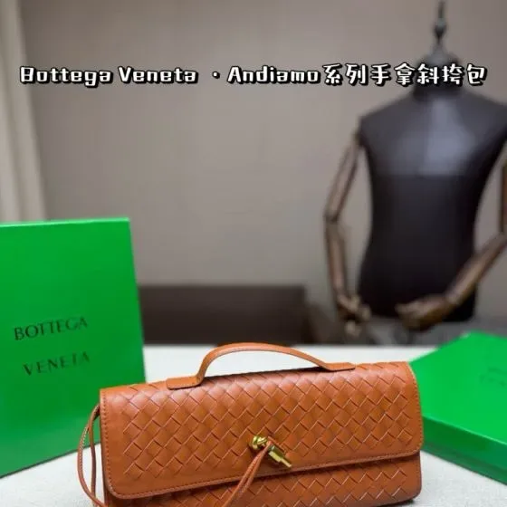 Bottega Veneta Andiamo Brown Crossbody