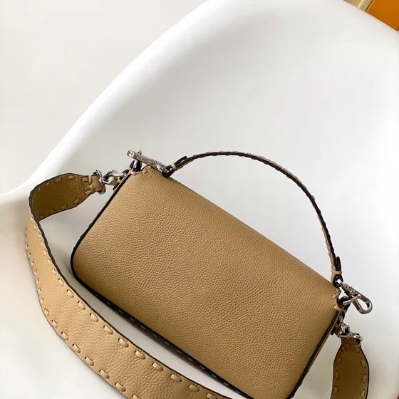Fendi Baguette Beige Shoulder Bag
