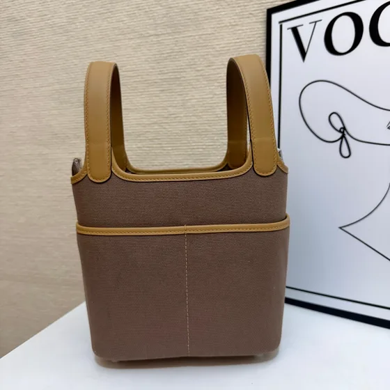 Hermes Cargo Picotin Lock Etoupe Topphandtag