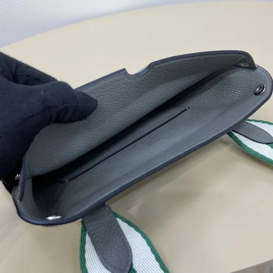 Hermes Videpoches Grau Crossbody