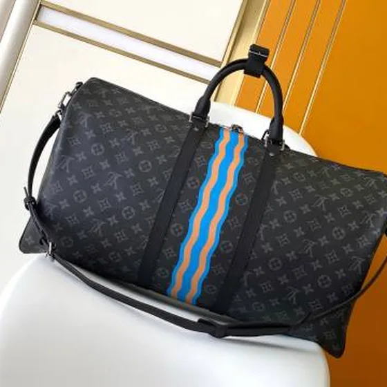Louis Vuitton Keepall 55 Bandouli re Monogram Eclipse 55 travel