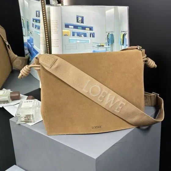 Loewe Flamenco Satchel Camel Beige Crossbody