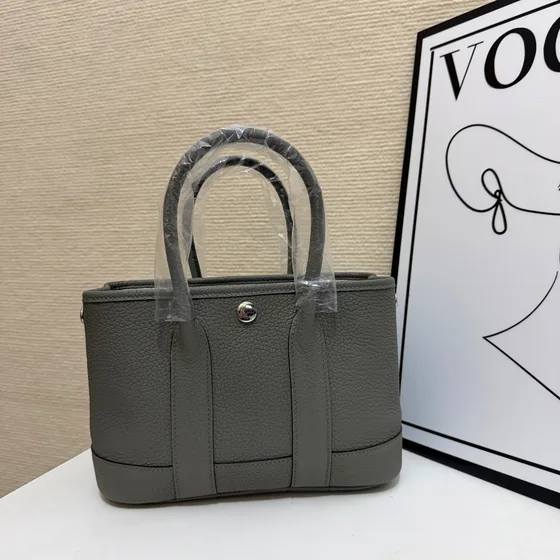 Hermes Garden Party Gray Top Handle