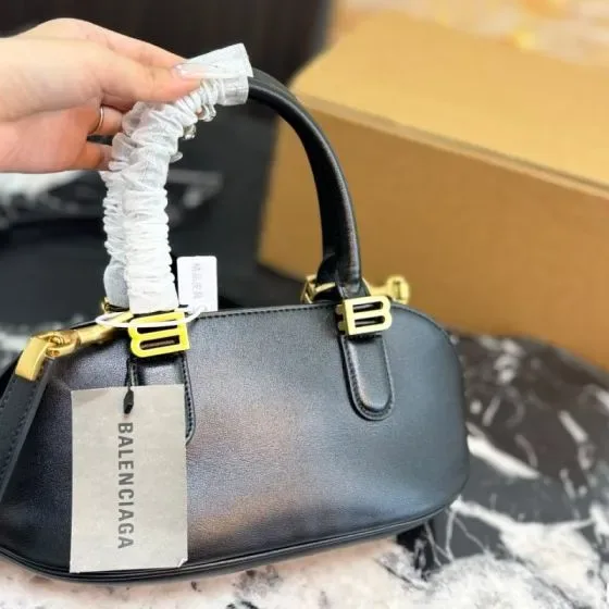 Balenciaga Editor Small Top Handle Bag Black Top Handle