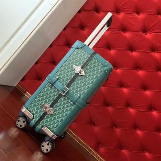 Goyard suitcase أخضر travel أخضر Goyardine