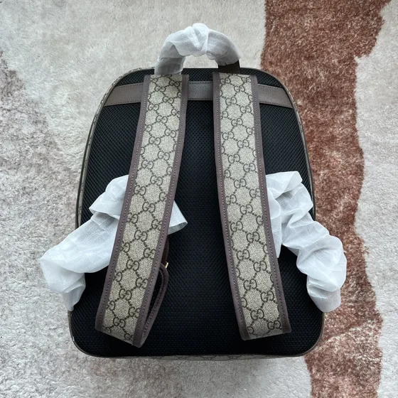 Gucci Ophidia Gg Medium Backpack Beige Brown Backpack