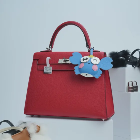 Hermes Kelly Red Top Handle