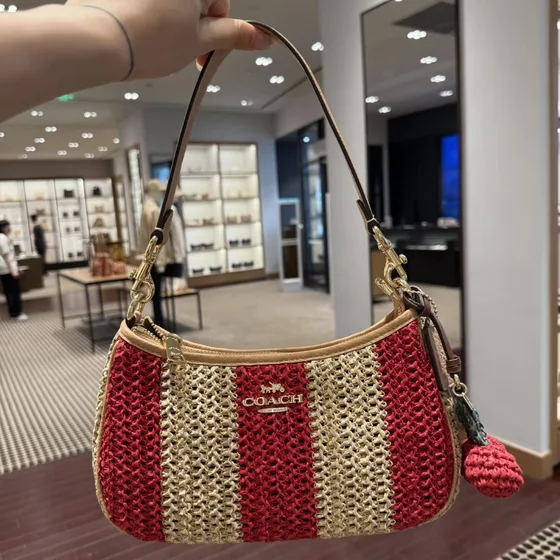 Coach Teri Skuldertaske Rød/Beige Skuldertaske
