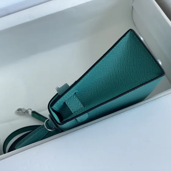 Hermes Mini Kelly أخضر Top Handle