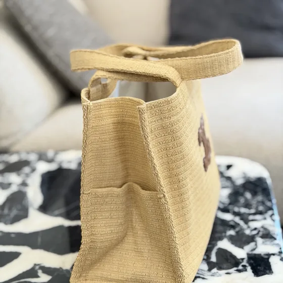 Celine Triomphe Beige Tote Bag