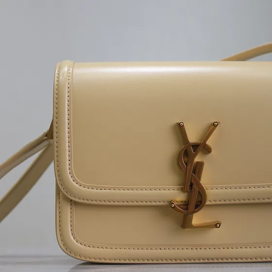 YSL Solferino Box Кремовый Жёлтый Crossbody