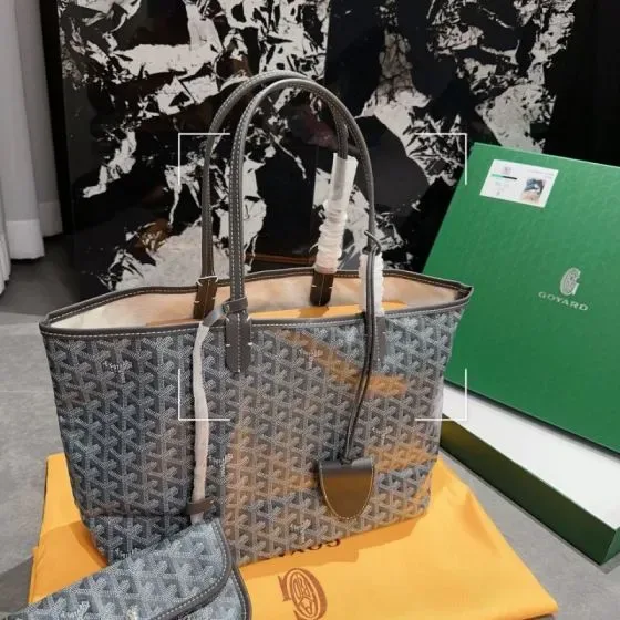 Goyard Saint Louis Gray Tote Bag