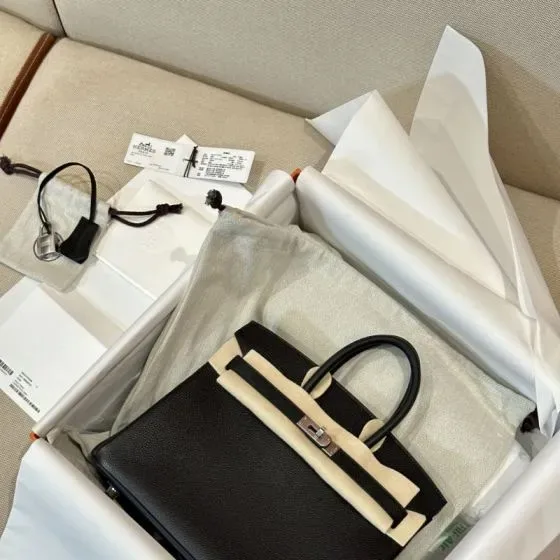 Hermes Birkin Black Top Handle