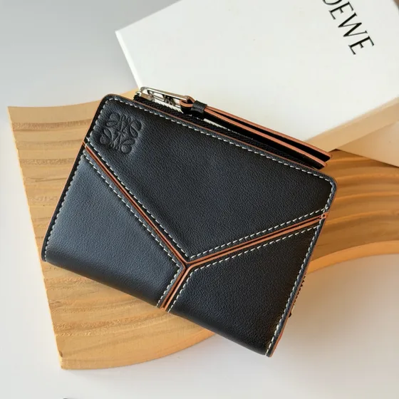 Loewe Puzzle Compact Zip Carteira Preto Carteira