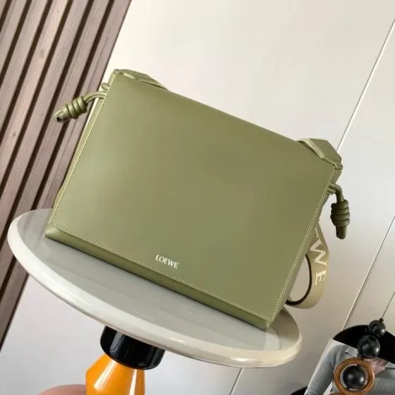 Loewe Flamenco Clutch Crossbody Avocado Green Crossbody