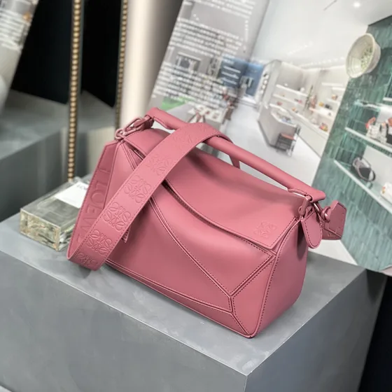 Loewe Puzzle Bag Pembe Üst sap