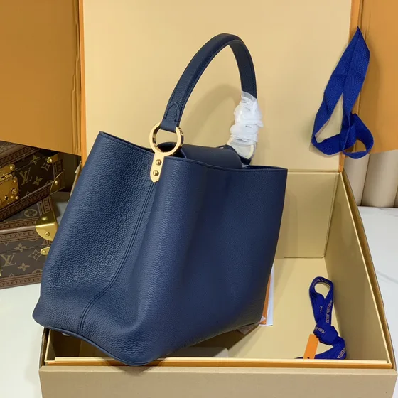 Louis Vuitton Capucines Blue Top Handle