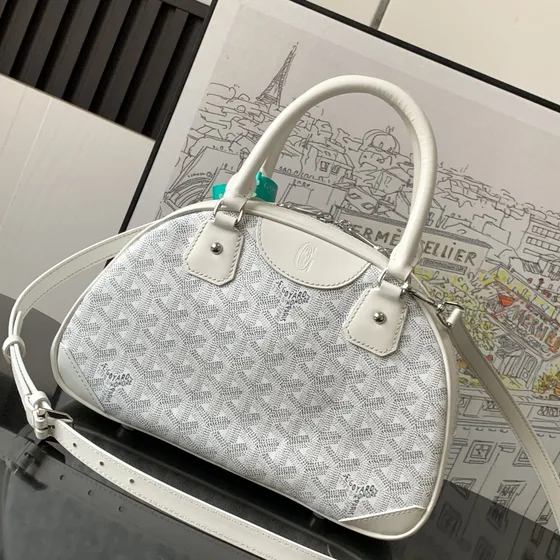 Goyard Saint Jeanne Mm Bianco Manico