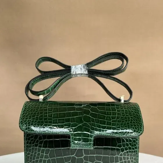 Hermes Constance Dark Green Shoulder Bag