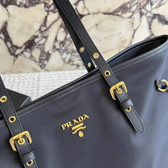 Prada Re-Nylon Tote Bag Black Tote Bag
