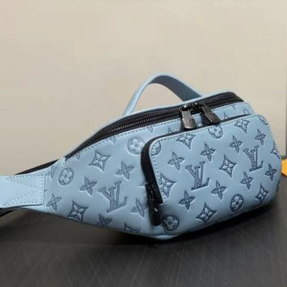 Louis Vuitton Rush Bumbag M47058 Monogram Shadow Blue 30 x 15 x 8 cm casual