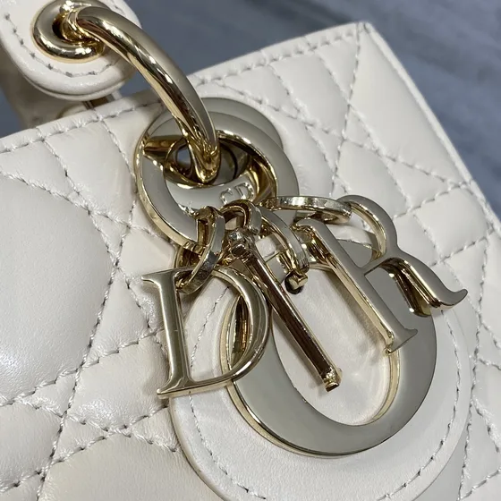 Dior Lady D-Joy Micro Hvid Tophåndtag