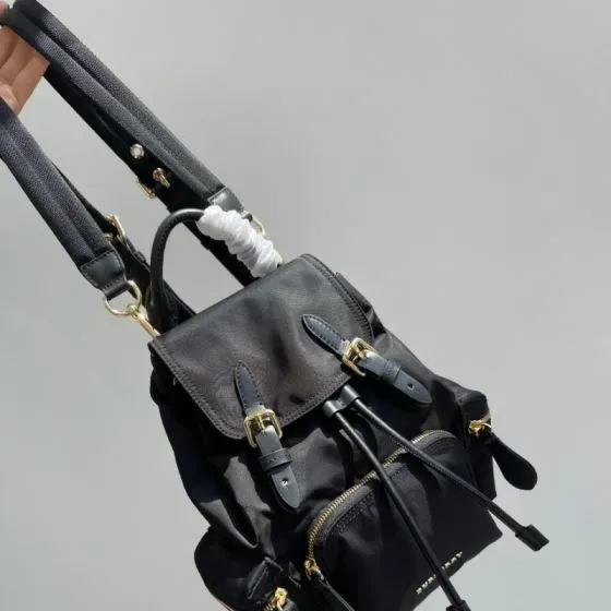 Burberry The Rucksack Military Small Backpack Black Backpack