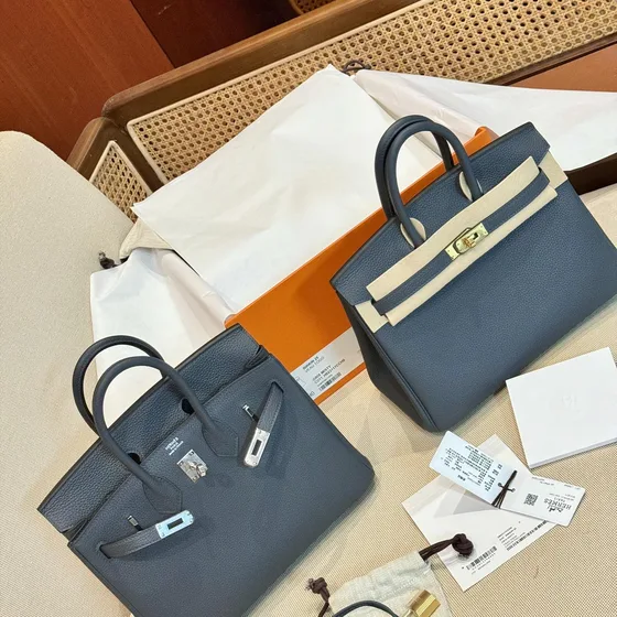 Hermes Birkin Dark Blue Top Handle