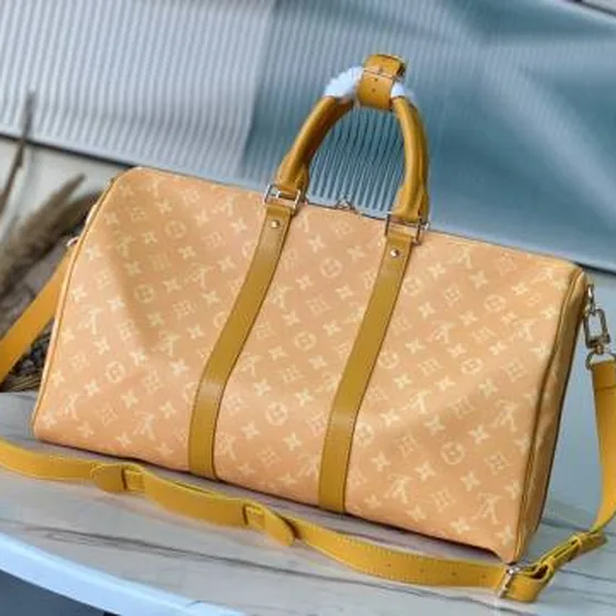 Louis Vuitton Keepall Peach Monogram travel