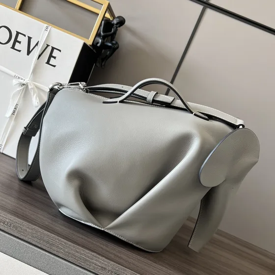 Loewe Elephant Bag Gris Crossbody
