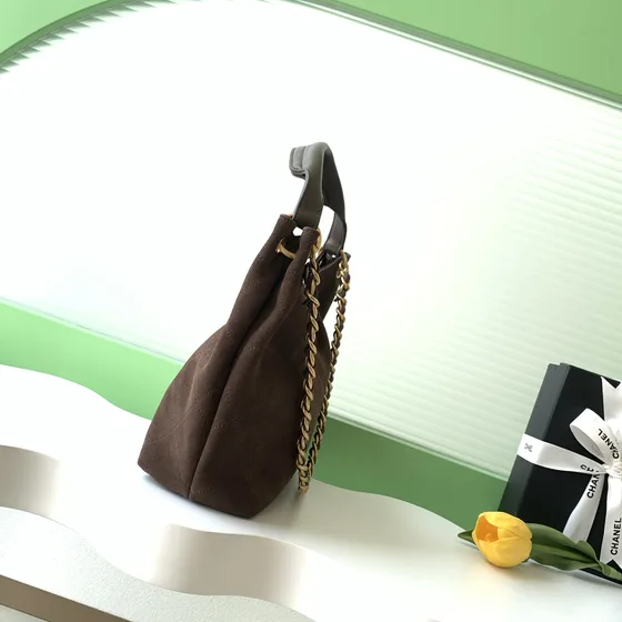 Chanel Hobo Bag Brown Hobo