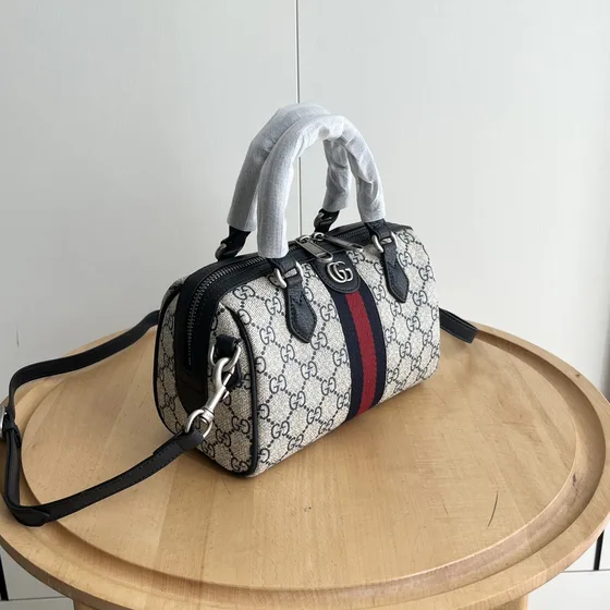 Gucci Ophidia Gg Mini Top Handle Bag بيج/أزرق Top Handle
