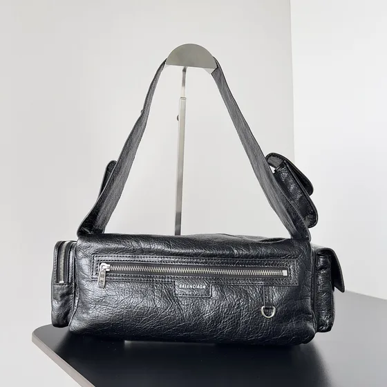 Balenciaga Superbusy Sling Bag Black Shoulder Bag