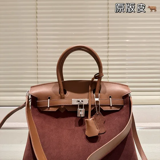 Hermes Birkin Brun Tophåndtag