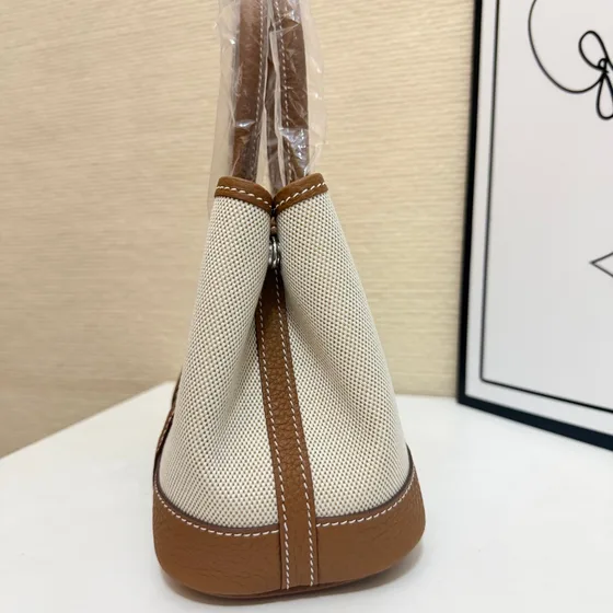 Hermes Garden Party Tpm Beige And Marrón Bolso tote
