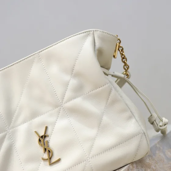 YSL Jamie 4.3 Small Chain Bag Bianco Borsa a spalla